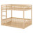 Wood Bunk Bed With Ladder-260069733
