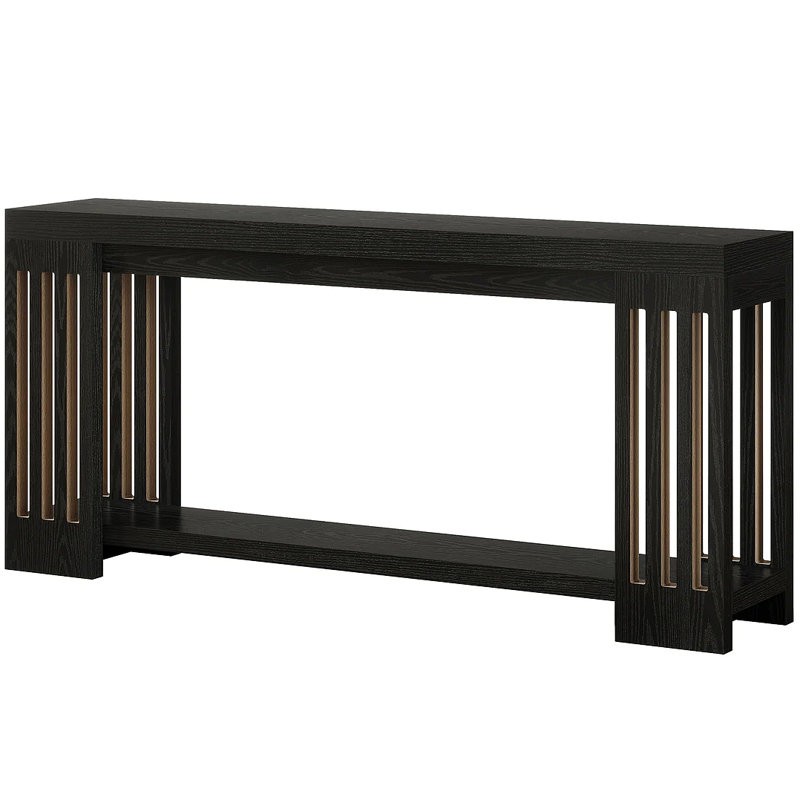 Console Table, 2-Tier Side Table,Sofa Table