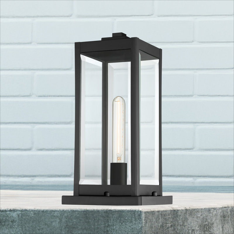 Westover Beveled Pier Mount Light, Earth Black