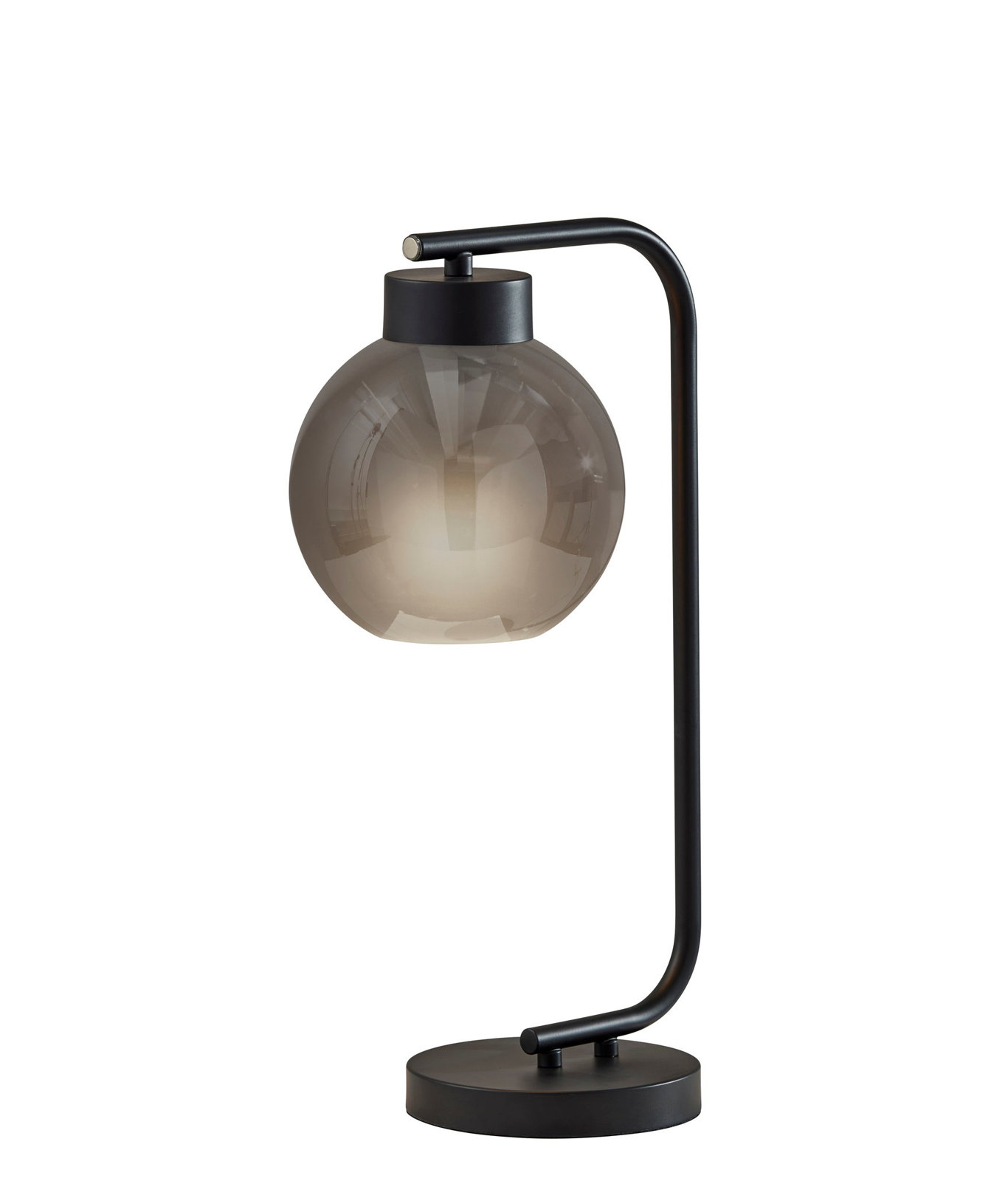 Atticus Table Lamp, Black, Matte Black