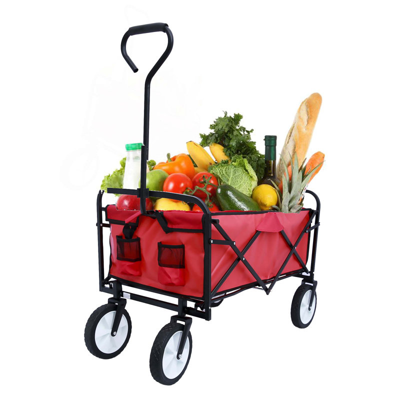 Chariot de plage pliable, Rouge