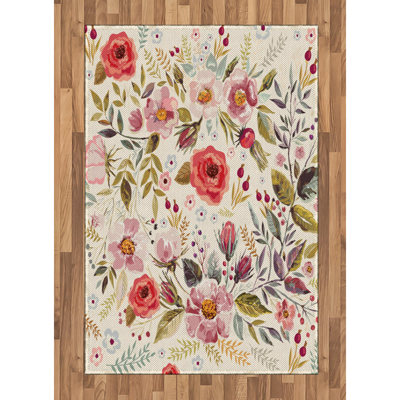 Tapis décoratif Shabby, Rectangle— 4 pi x 5 pi 8 po