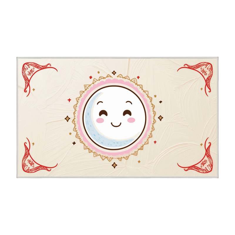 Tapis lavable pour enfant East Urban Home Sky Clouds_Sky048, Rectangulaire 8 pi x 10 pi