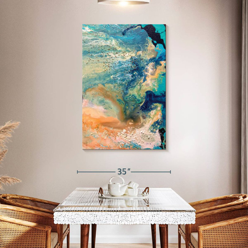 Avery Orange Coral Reef, 48" H x 32" W