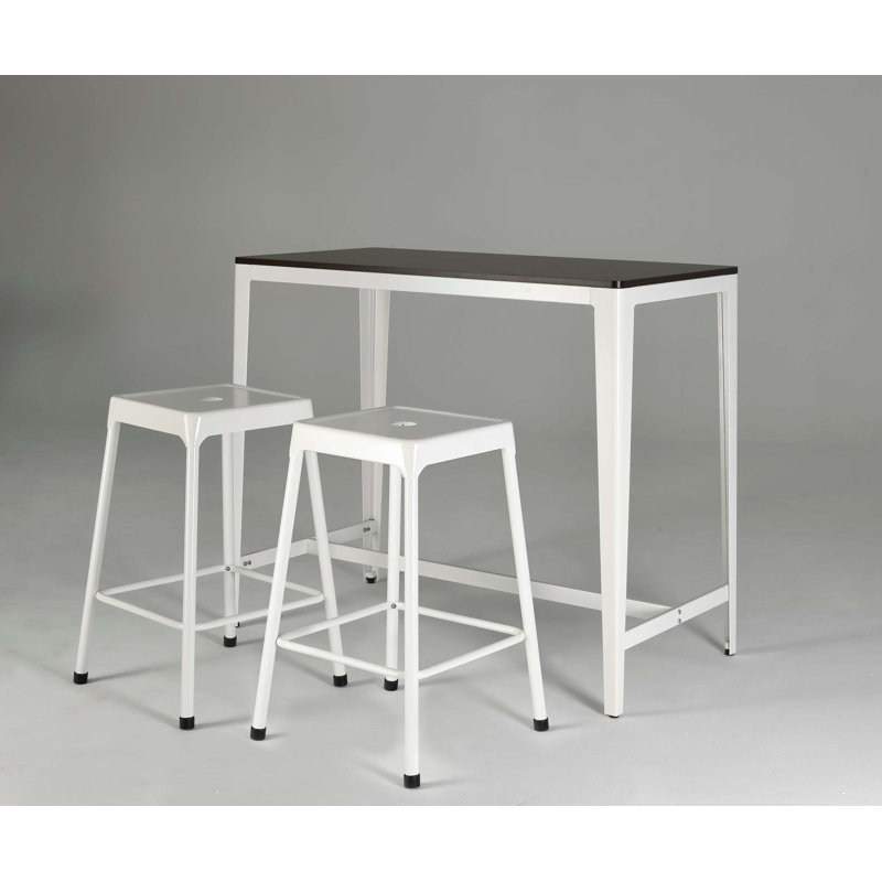 Tabouret de comptoir thermolaqué, ensemble de 2