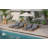 Outdoor Chaise Lounge Chair With 6-Position Adjustable Backrest,Acacia Solid Wood