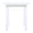 White Pu Wood End Table For Lawn, 19.62 - Inch High, Easy To Assemble And Use Patio, 19 Long, Clean-998613866