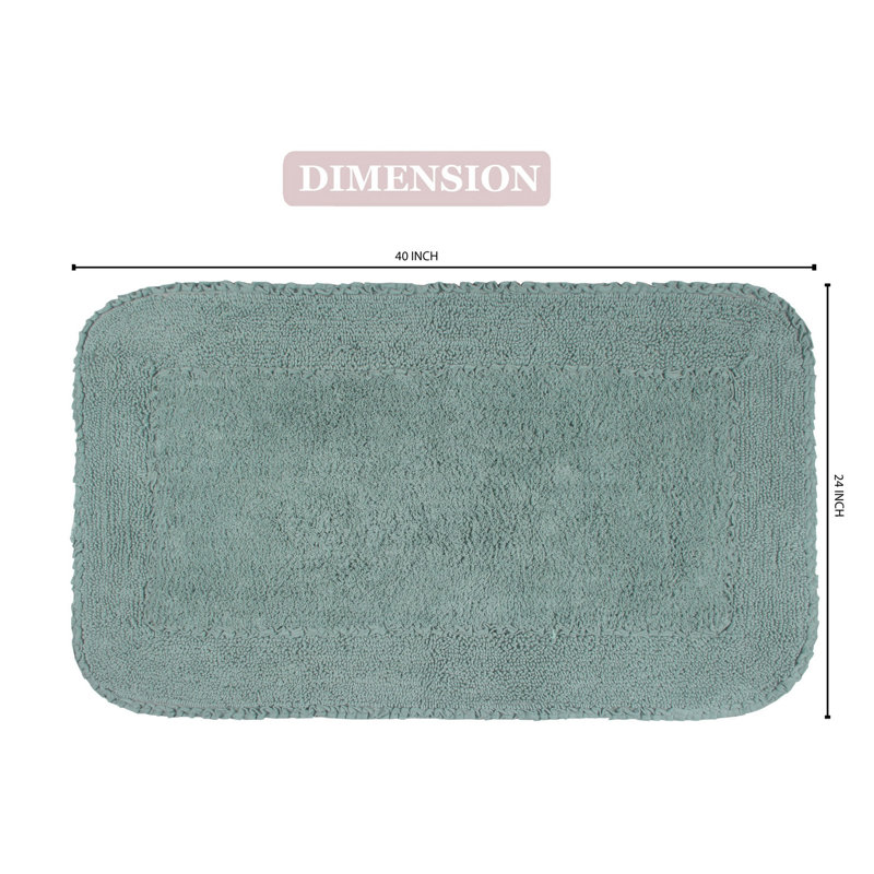 Maytham Bath Rug, Blue, Rectangle - 24" W x 40" L