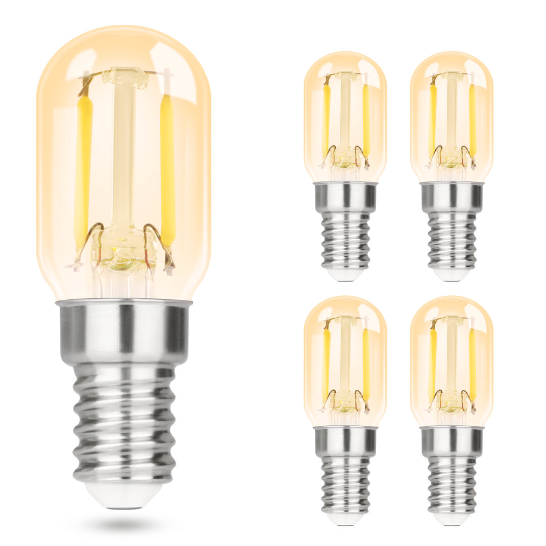 2W 4er E14 LED Glühbirnen - T22 Edison Energiesparlampe Filament Glas 360° Abstrahlwinkel Aneea