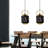 8.5"W Ford Lantern 1-Light Metal Pendant