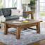 Table basse de rangement en bois L 48 po NANGYA Durango, capacité de 250 lb, finition d'aspect récupéré, décor rustique pour le salon, l 48 po x P 32 po x H 19 po
