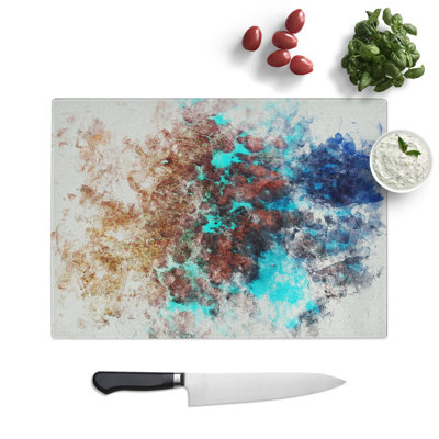 The Great Barrier Reef Coral Watercolour Chopping Board