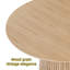 Table de salle à manger ronde de 47,24 pouces, table basse moderne en bois