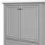 Base d'armoire de salle de bain de 30 po de couleur grise, en bois massif et multifonctionnelle avec tablette, porte et tiroir réglables.-759419366