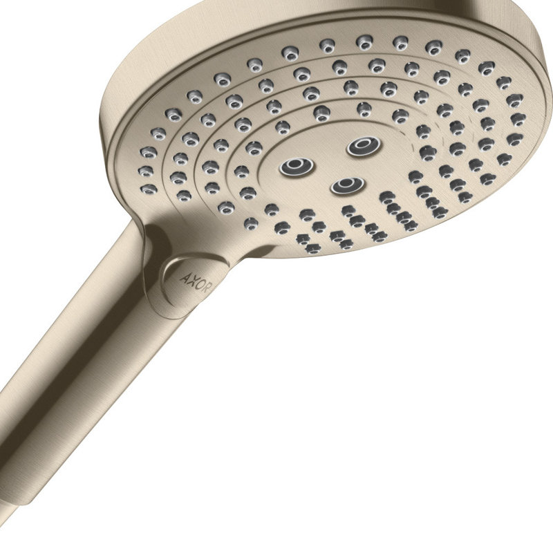 Showersolutions Rain Handheld Shower Head, Brushed Nickel