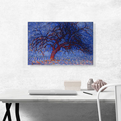 " Evening Red Tree 1908 " by Piet Mondrian Oil Painting