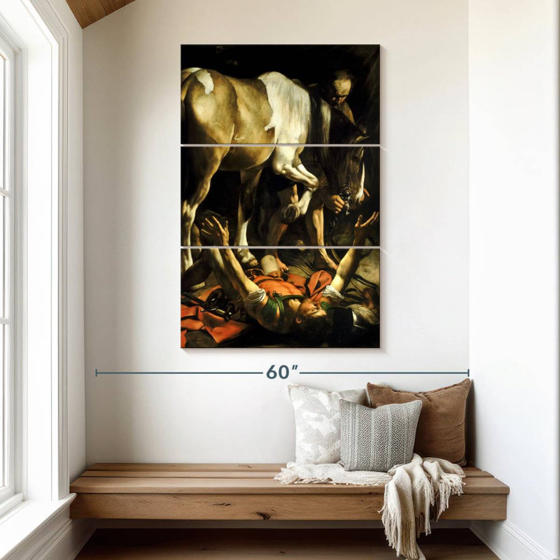 Adella conversion sur le chemin de Damas, H 50 po x l 32 po