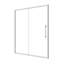 Porte de douche coulissante de 56 à 60 po x H 72 po avec porte en verre trempé de 1/4 po 6072-113930989