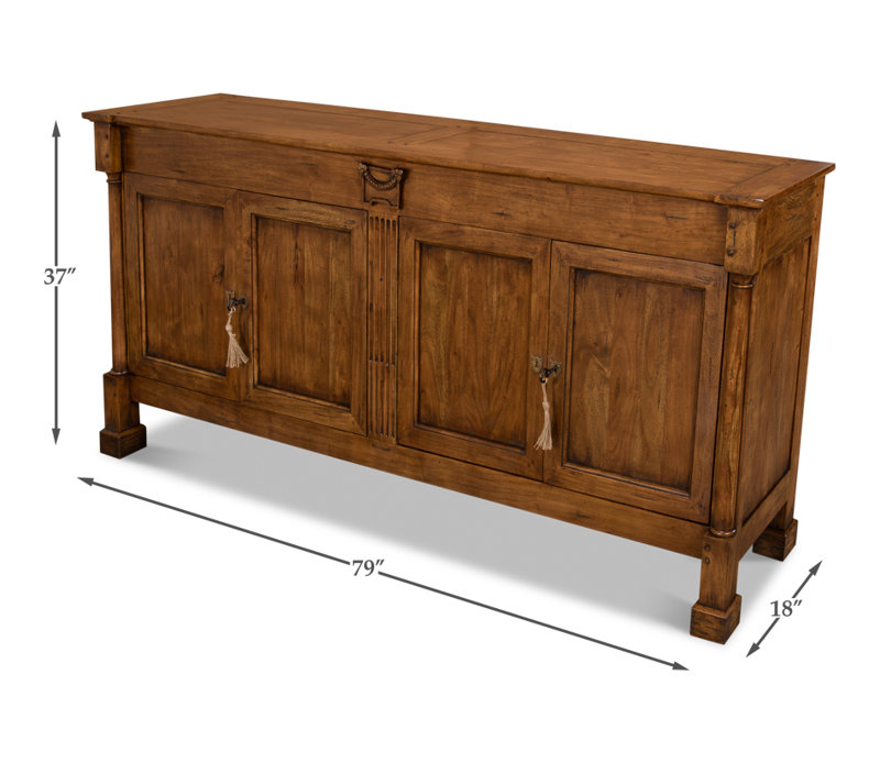Carreiro 79'' W Solid Wood Sideboard, Fruitwood