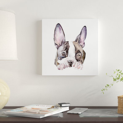 " Winking Boston Terrier " by Wandering Laur