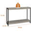 Console Farmhouse, table de vestibule, canapé à 2 niveaux de style lattes avec tablette, consoles pour vestibule, salon, couloir, vestibule-2131321373