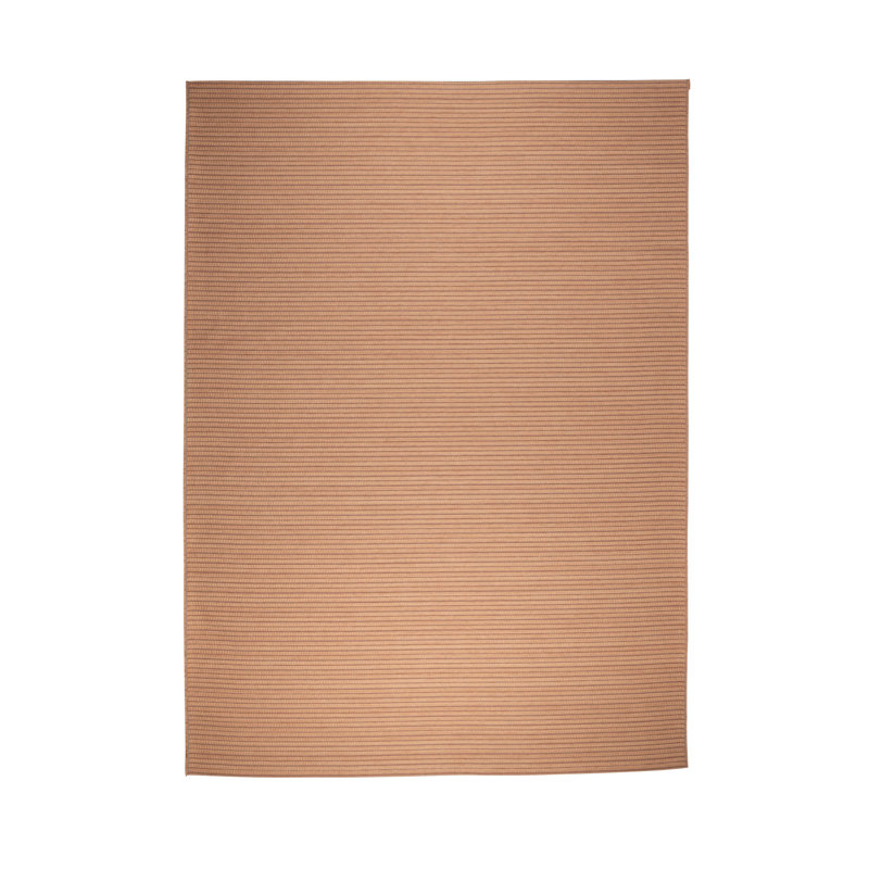 Waves Wool Striped Area Rug, Rectangle 5'7" x 7'10"