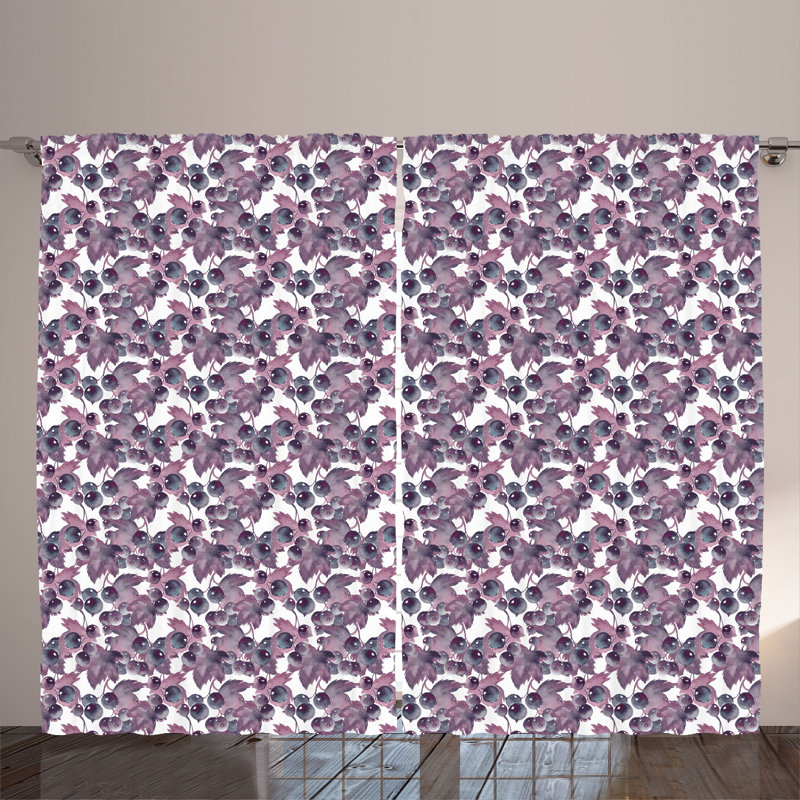 Philomena Polyester Semi Sheer Curtain Pair