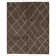Wool Geometric Area Rug in Brown