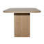 June 83.8" Solid Oak Dining Table
