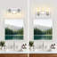 Luminaire de salle de bain moderne à 2 lumières avec abat-jour en verre transparent, applique murale chromée pour installation sur miroir, douille E26 (ampoules non incluses)-1898058980-1898058978-1898058989