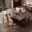 Elegant Rectangular Artificial Marble Dining Table-105116568
