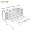Lit escamotable double avec tiroirs et tablettes de rangement spacieux-232038217-232038219
