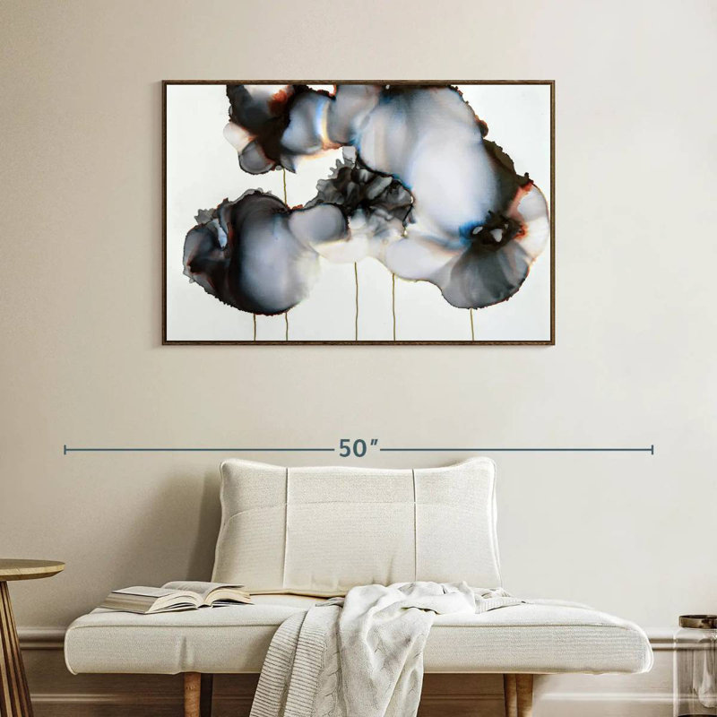 Sonnet noir I, Cadre flottant noyer, 40 po x 27 po