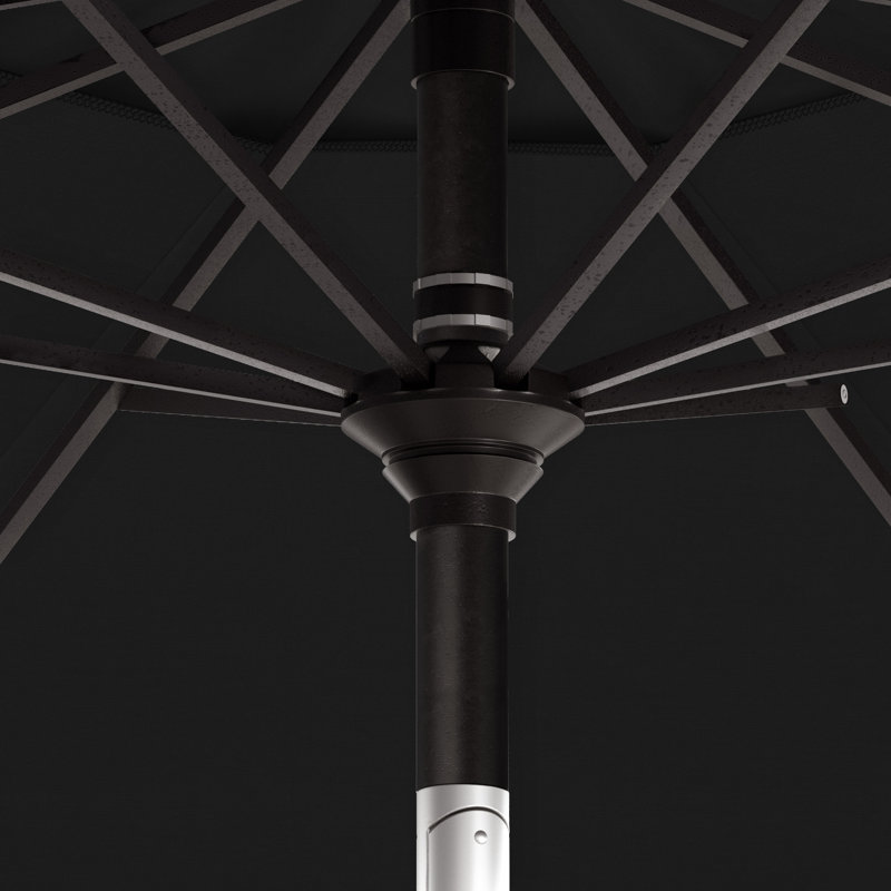 Parasol de marché Aysegul, Tissu performance noir