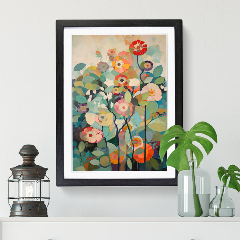 FRM-V0523-962X Flowers Orphism Vol.4 - Print, Black, 34cm H x 25cm W x 2cm D