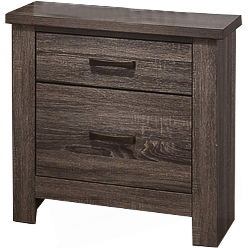 Table de chevet Striking, table de chevet avec 2 tiroirs, mobilier de chambre à coucher avec rangement, table d'appoint