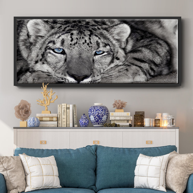 Snow Leopard Sanctuary- Framed Canvas