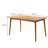 Naritaka Cherry Solid Wood Top Dining Table-484258504