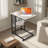 Jumelle Manufactured Wood and Iron C-Shape End Table with Drawer and Open Shelf-2025894321