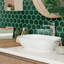 Metro 2" x 2.32" Porcelain Honeycomb Mosaic Tile