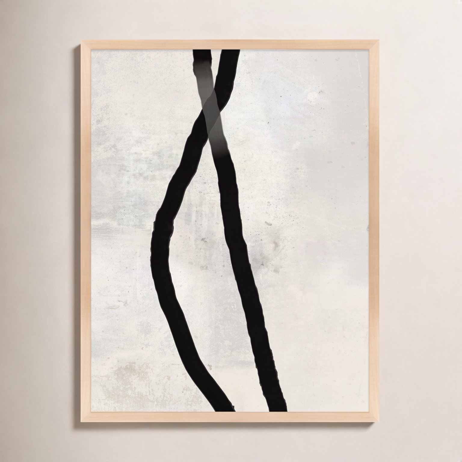 Black Rope 4 by Jacques Pilon, 20" H x 16" W x 1.25" D, Brown