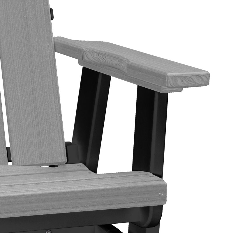 Fauteuil oscillant Brandon American Furniture Classics Model 415WWWT, Gris clair / noir