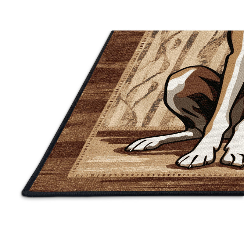  Tapis lavable Whippet Dogs, Rectangulaire 2 pi x 3 pi