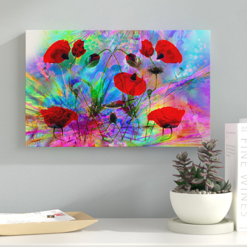 « color explosion 2 », reproduction d’impression sur toile tendue, 16 po x 24 po