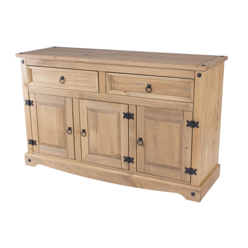 Hamptonburgh 2 Drawer, 3 Door Sideboard, Solid Pine, Corona Design, Natural