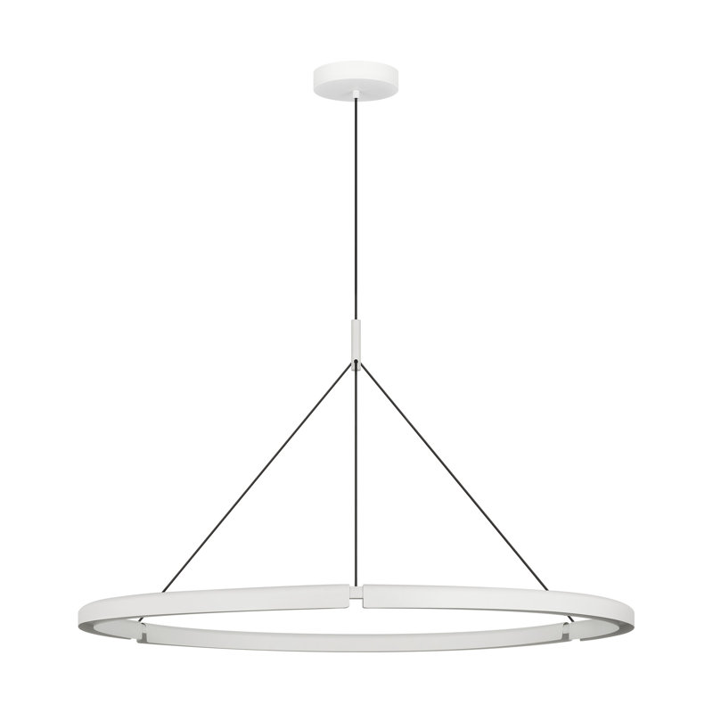 Cloak 1 - Light LED Pendant, 22.2" H x 48.6" W x 48.6" D, Matte White