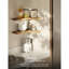 2 Piece L-Shaped Acacia Floating Shelf-911696675