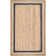 Speight Coastal Braided Power Loom Jute Brown/Navy Bordered Rug