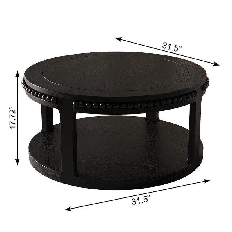 Table basse à piédestal 32 po
