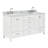Flynt 67'' Solid Wood Double Bathroom Vanity in White, with 0.75'' Carrara Marble Top, Center, Rectangle Sink-130617051-90979898-130617054